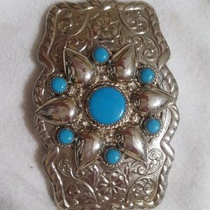 Turquoise belt buckle